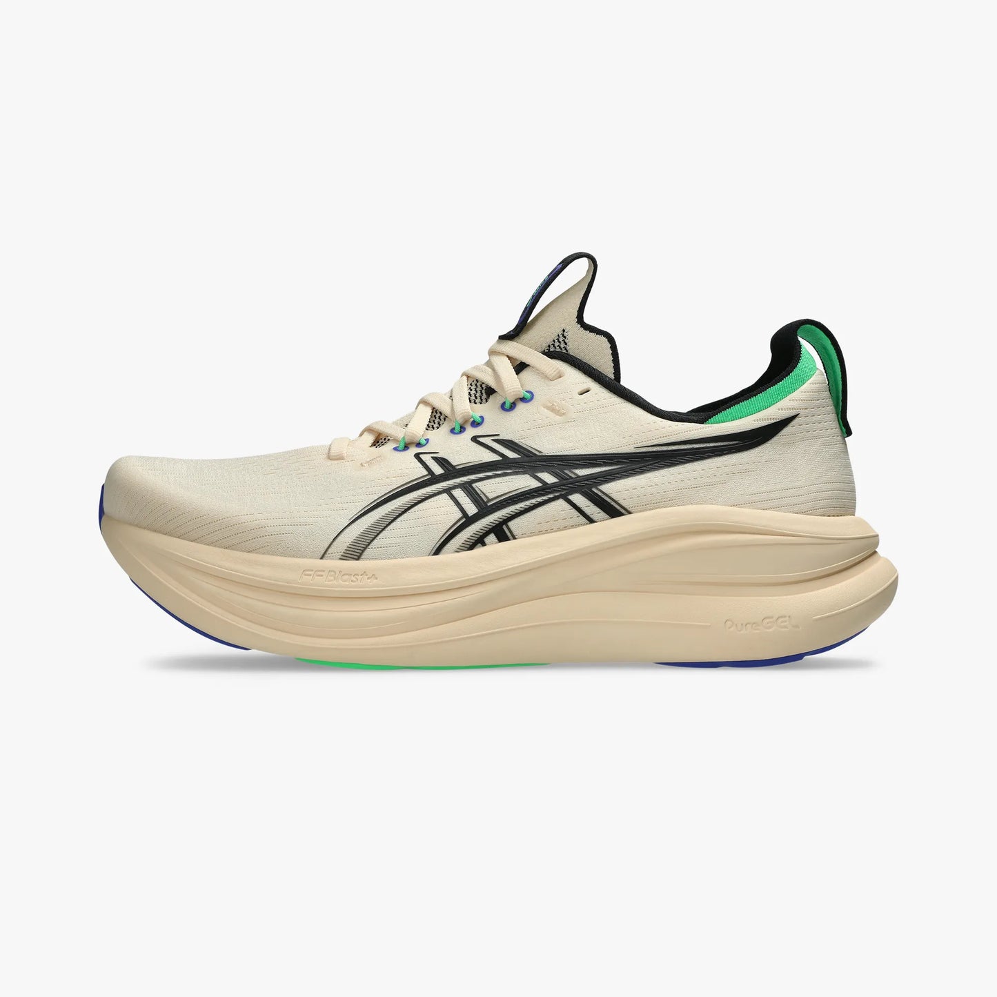 ASICS MEN SHOES GEL NIMBUS 28 SEASHELL/BLACK - Sole Therapy