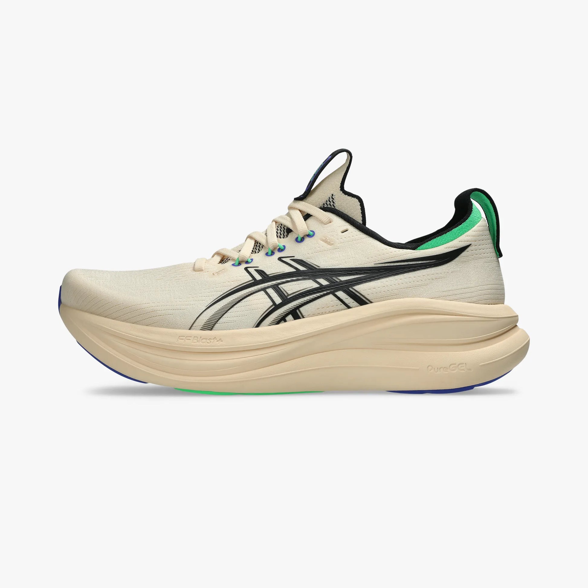 ASICS MEN SHOES GEL NIMBUS 28 SEASHELL/BLACK - Sole Therapy