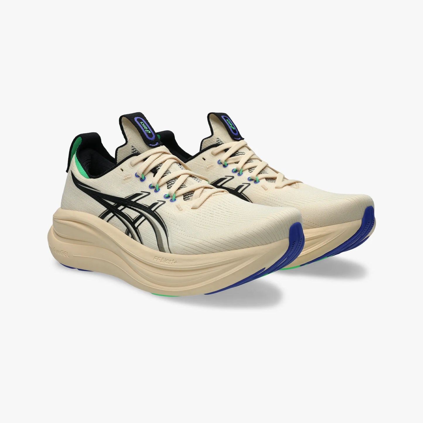 ASICS MEN SHOES GEL NIMBUS 28 SEASHELL/BLACK - Sole Therapy