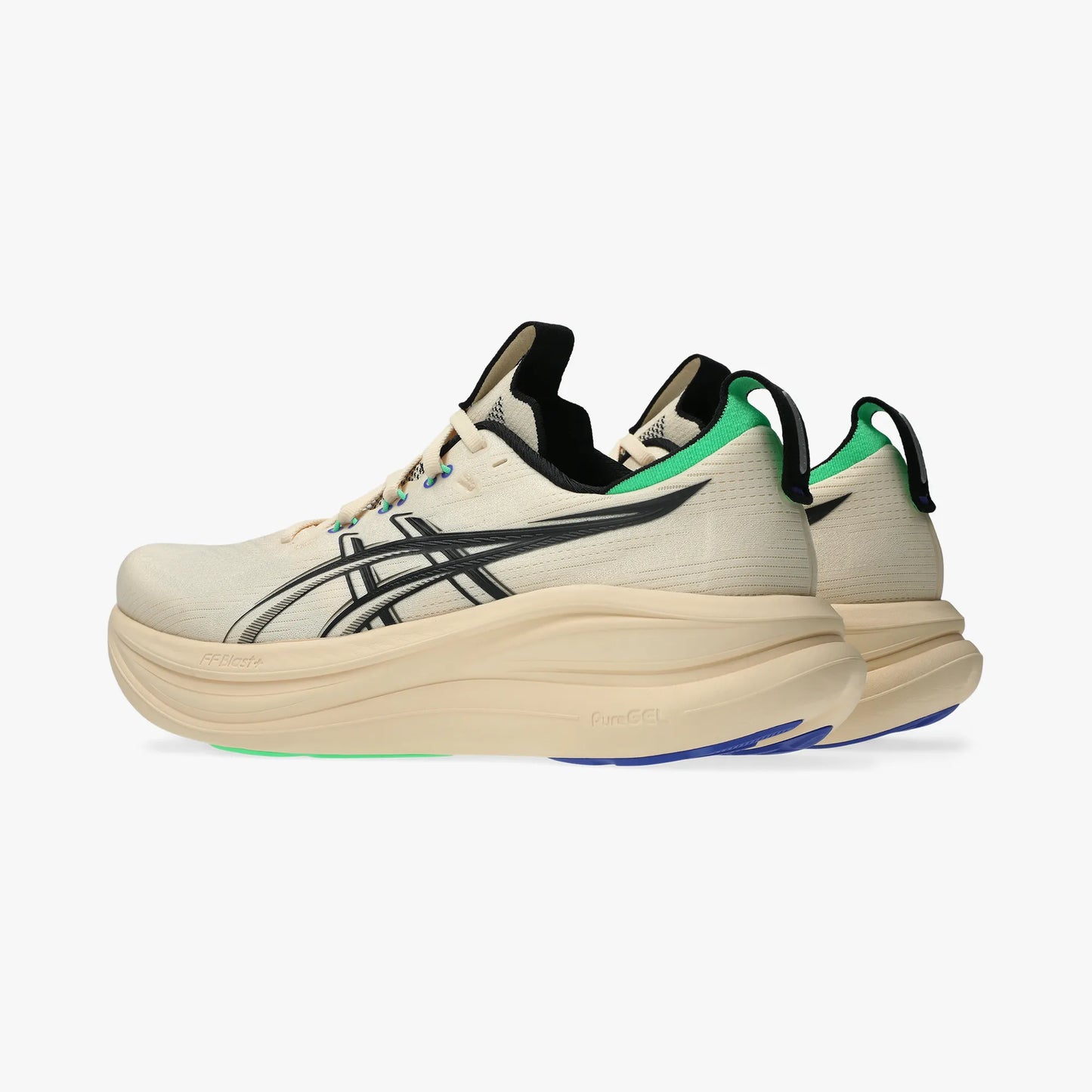 ASICS MEN SHOES GEL NIMBUS 28 SEASHELL/BLACK - Sole Therapy