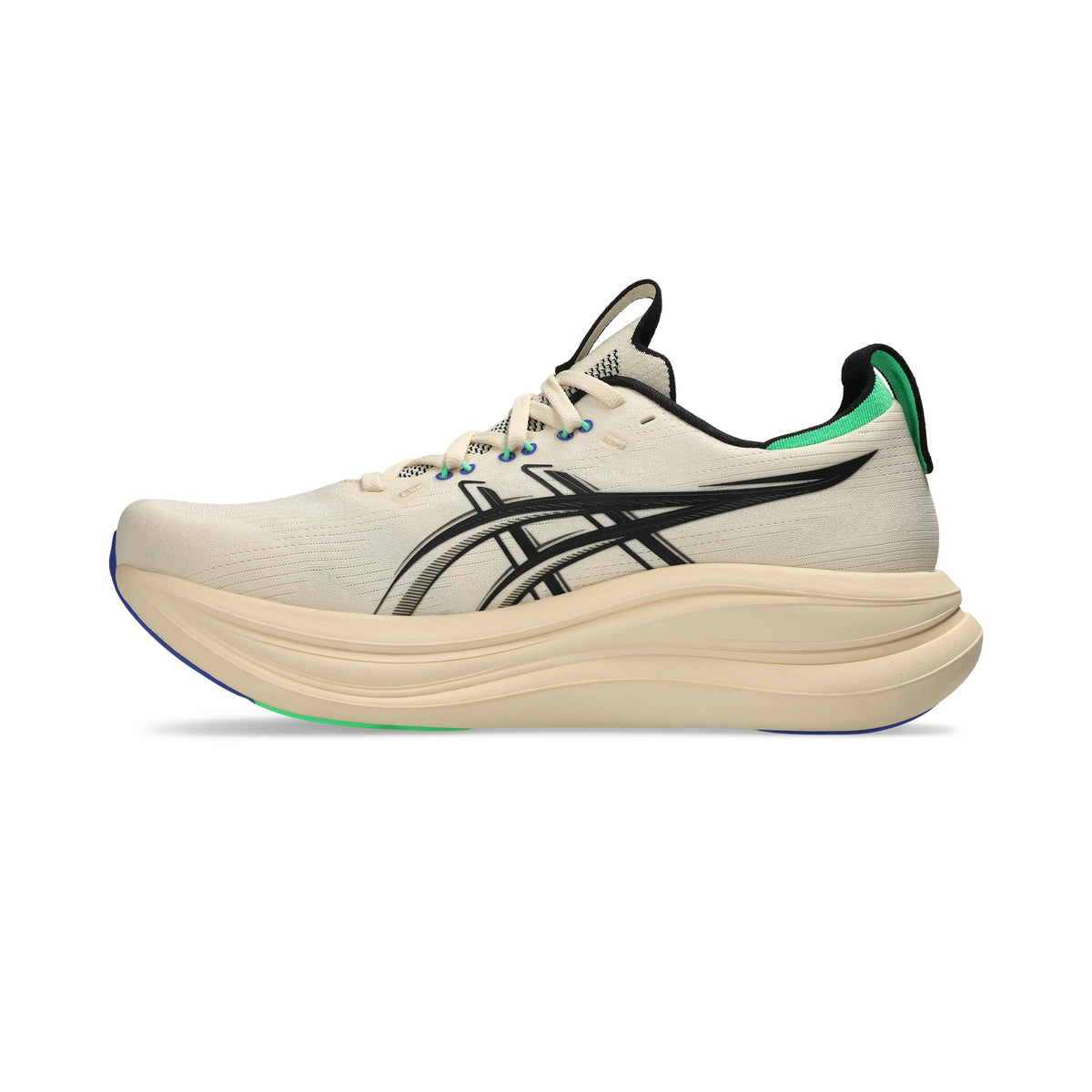 ASICS MEN SHOES GEL NIMBUS 28 SEASHELL/BLACK - Sole Therapy