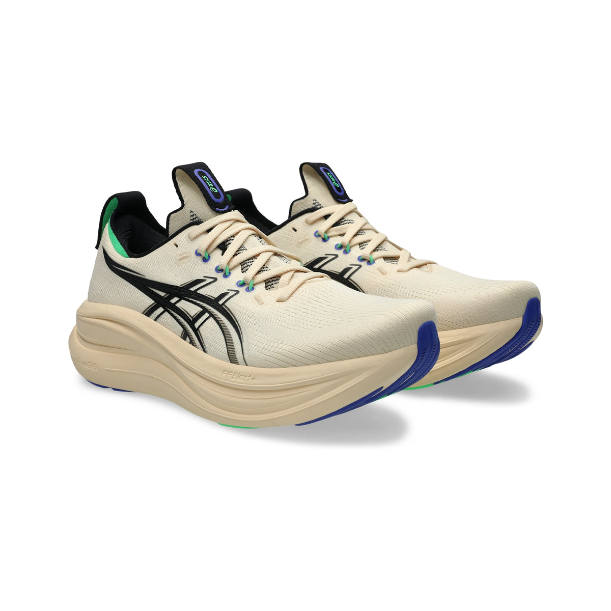 ASICS MEN SHOES GEL NIMBUS 28 SEASHELL/BLACK - Sole Therapy