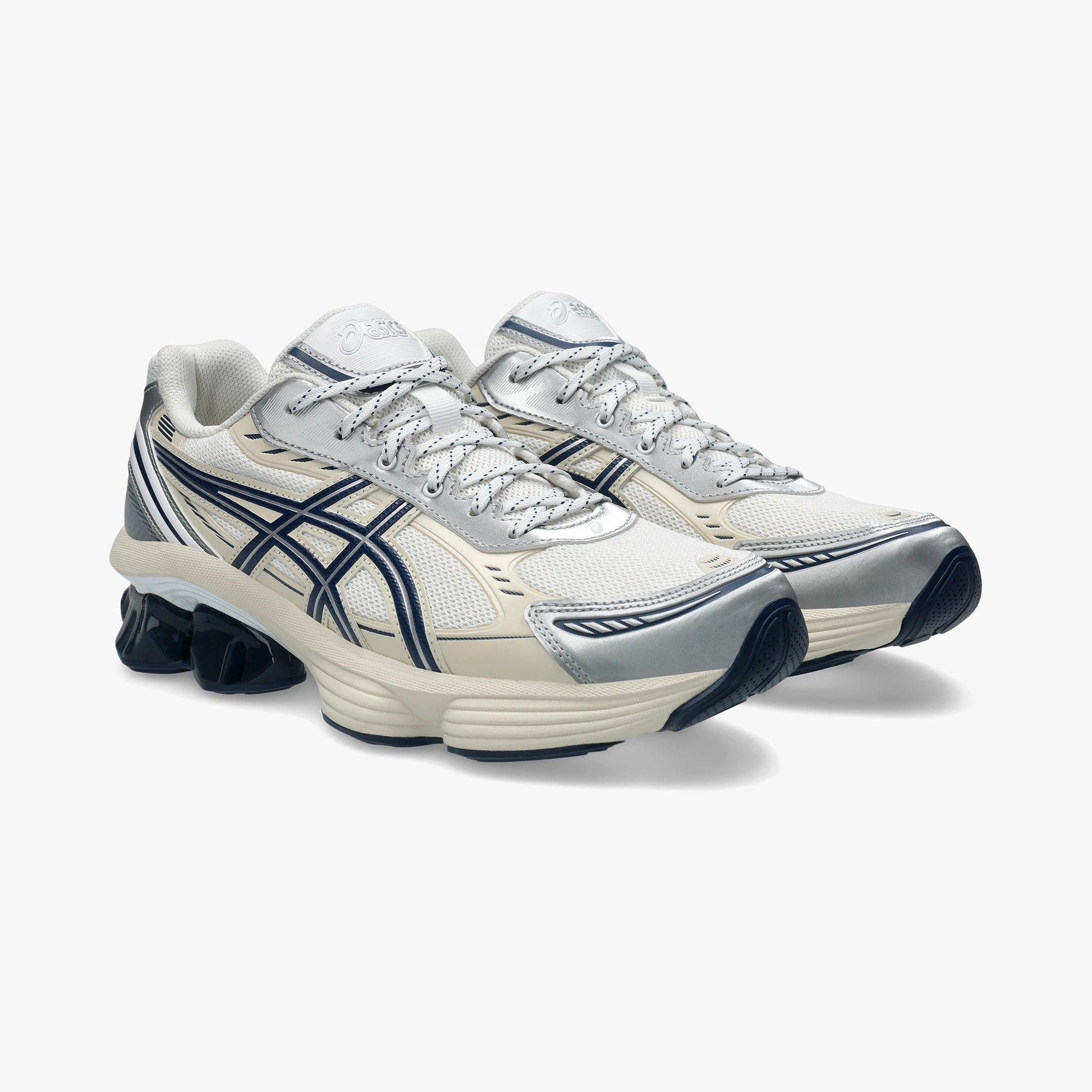 ASICS UNISEX GEL-KINETIC FLUENTWHITE/INDEPENDENCE BLUE - Sole Therapy