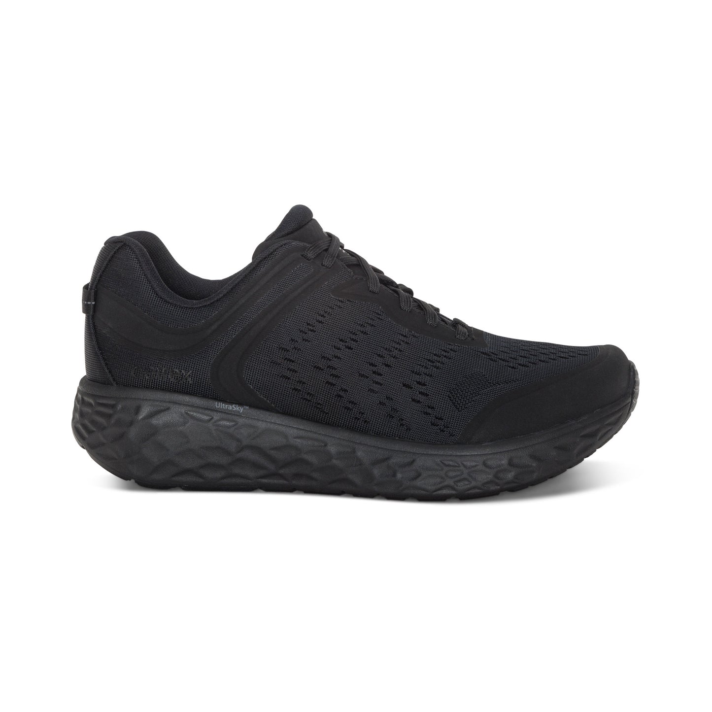 Aetrex Chase Arch Support Sneakers Men's Slip-On Black/Black - Sole Therapy