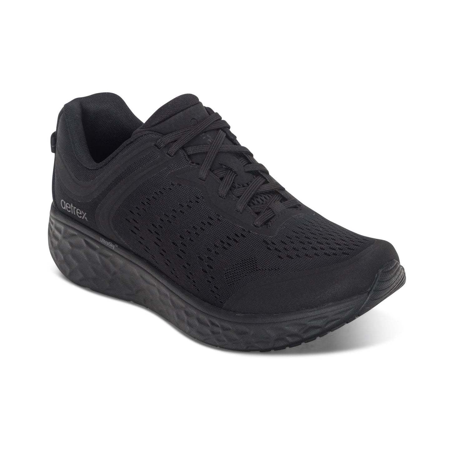 Aetrex Chase Arch Support Sneakers Men's Slip-On Black/Black - Sole Therapy