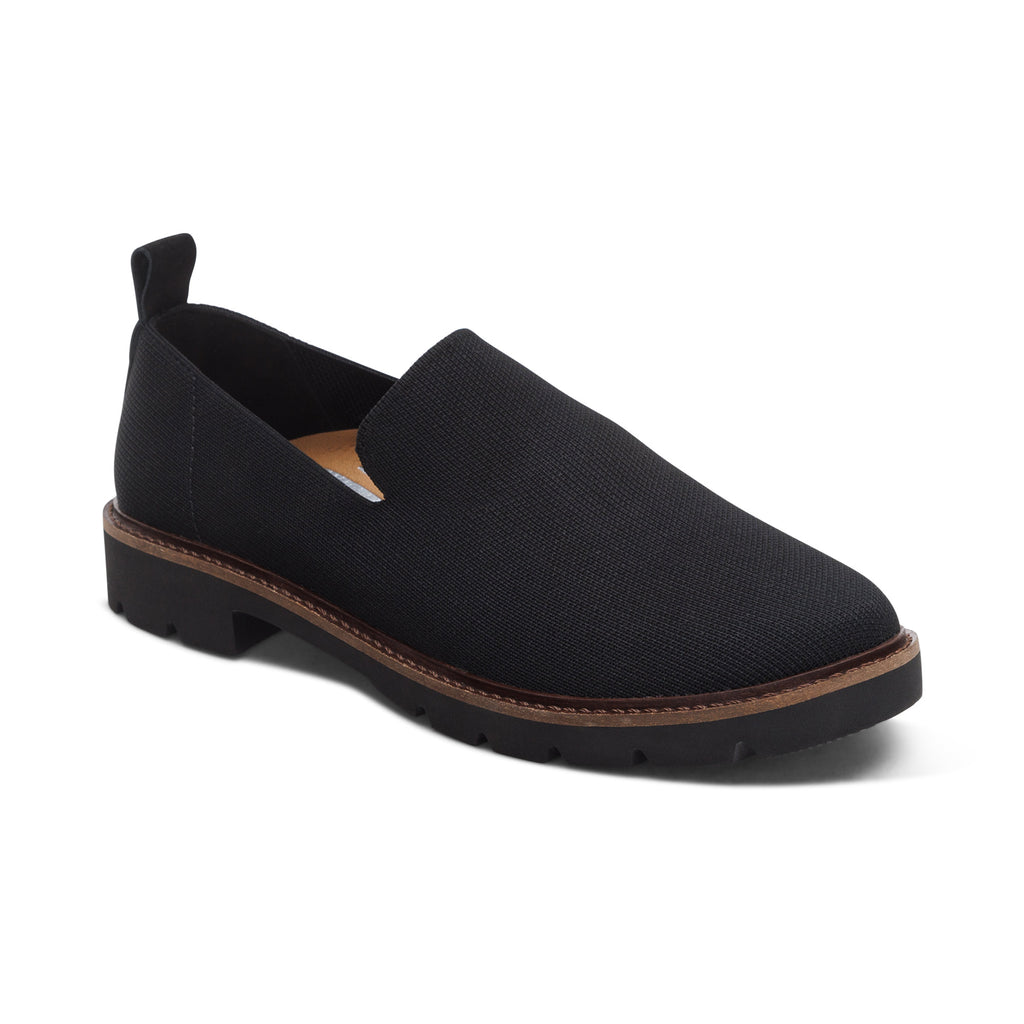 Aetrex Chloe Slip On Loafer Black - Sole Therapy