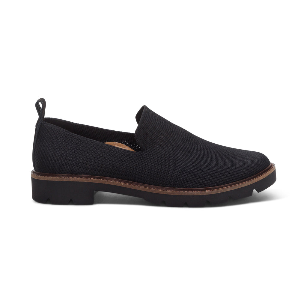 Aetrex Chloe Slip On Loafer Black - Sole Therapy