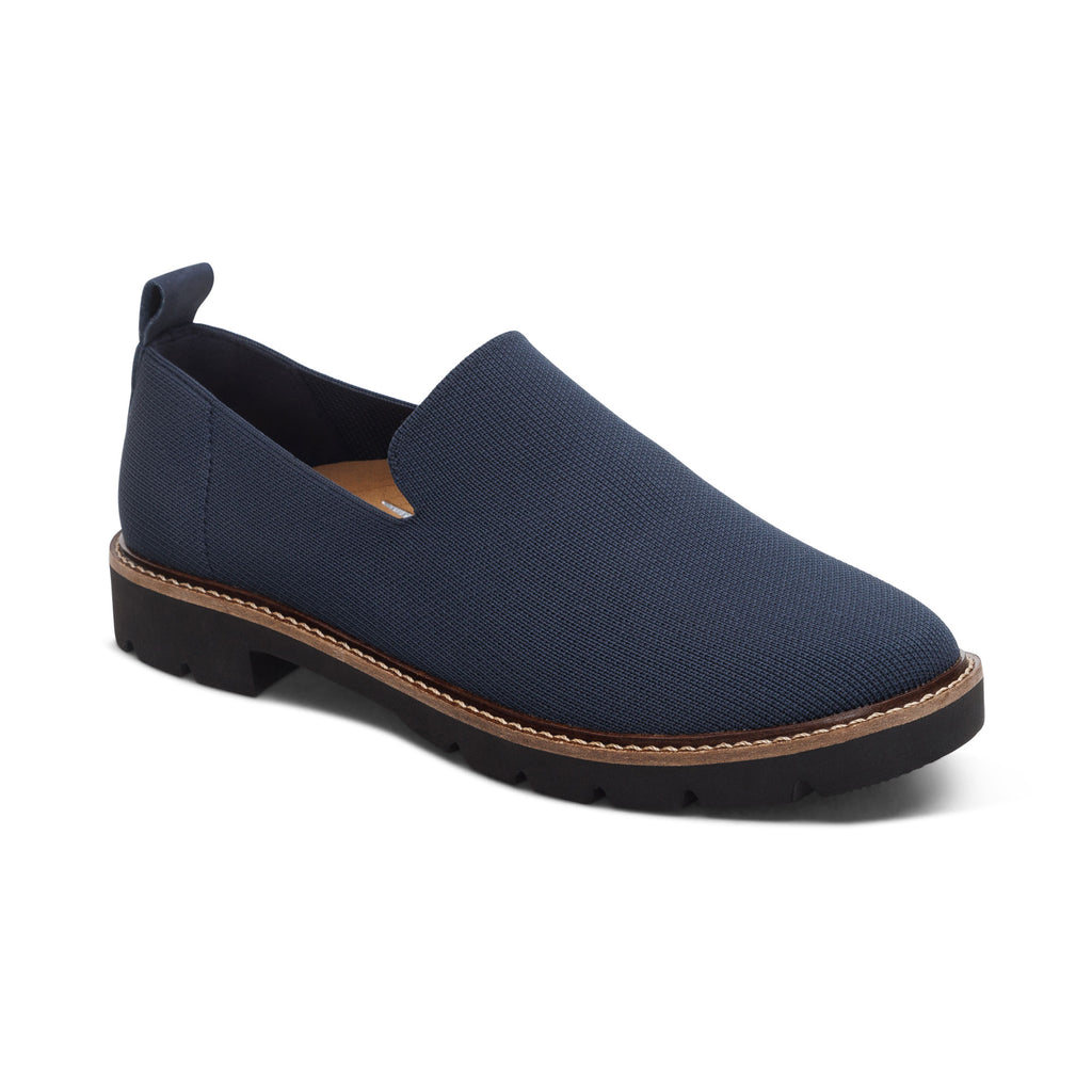 Aetrex Chloe Slip on Loafer Navy - Sole Therapy