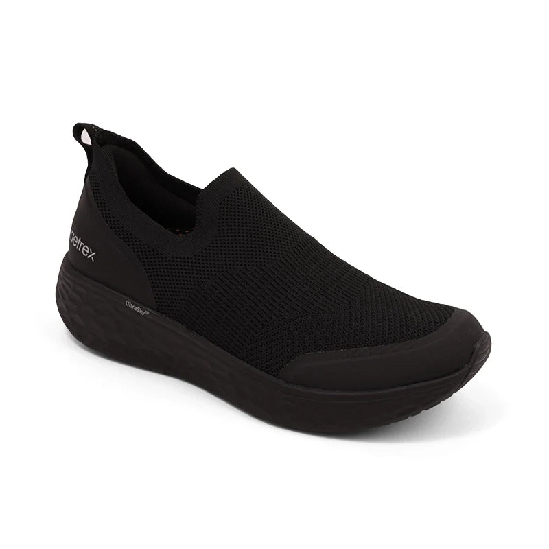 Aetrex Dash Arch Support Sneakers Men - Black / Black - Sole Therapy