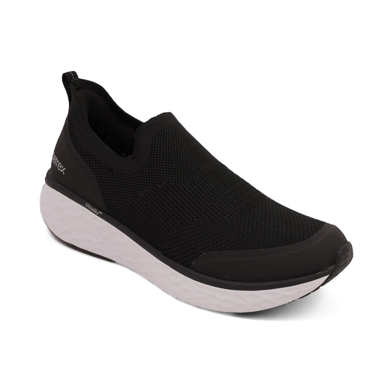 Aetrex Dash Arch Support Sneakers Men - Black - Sole Therapy