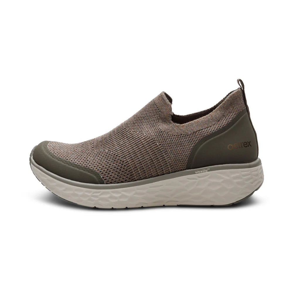 Aetrex Dash Arch Support Sneakers Men - Taupe - Sole Therapy