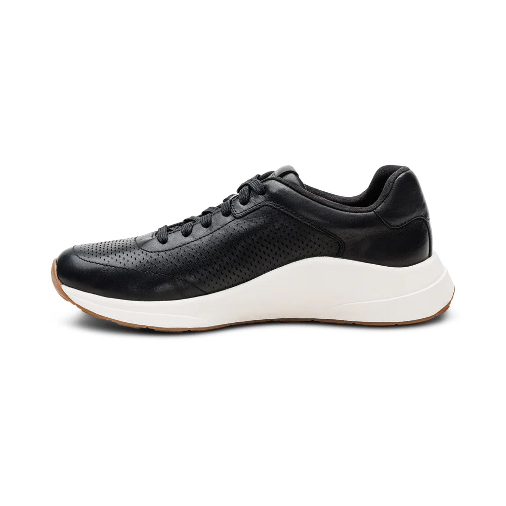 Aetrex Drew Arch Support Sneakers - Black - Sole Therapy