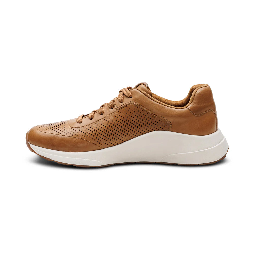 Aetrex Drew Arch Support Sneakers - Tan - Sole Therapy