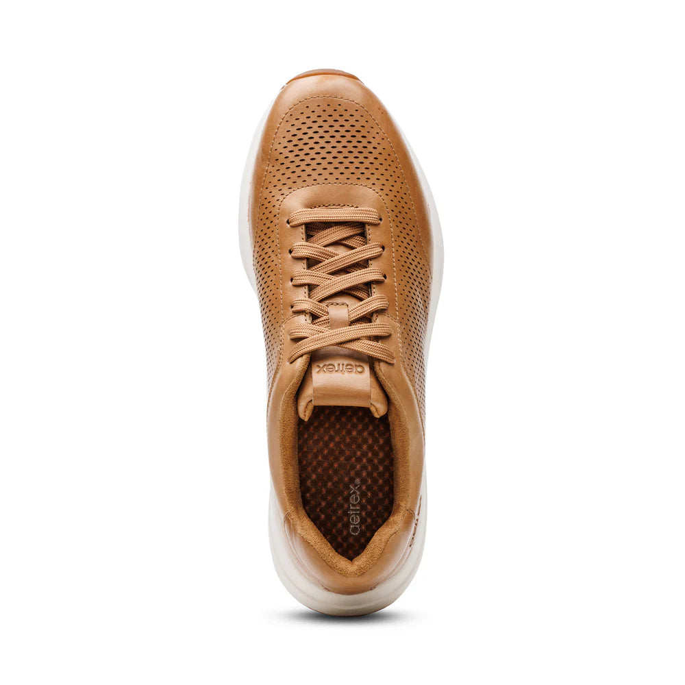 Aetrex Drew Arch Support Sneakers - Tan - Sole Therapy