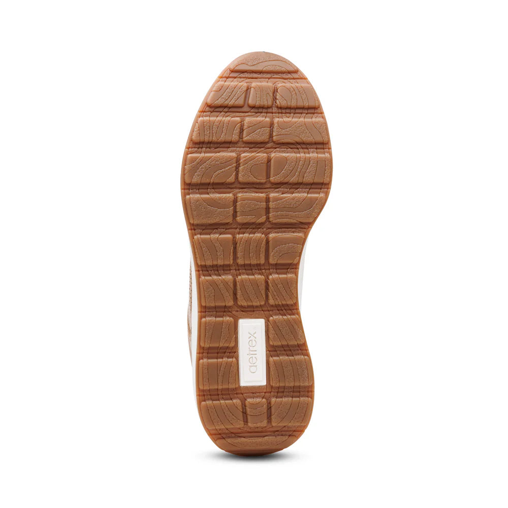 Aetrex Drew Arch Support Sneakers - Tan - Sole Therapy