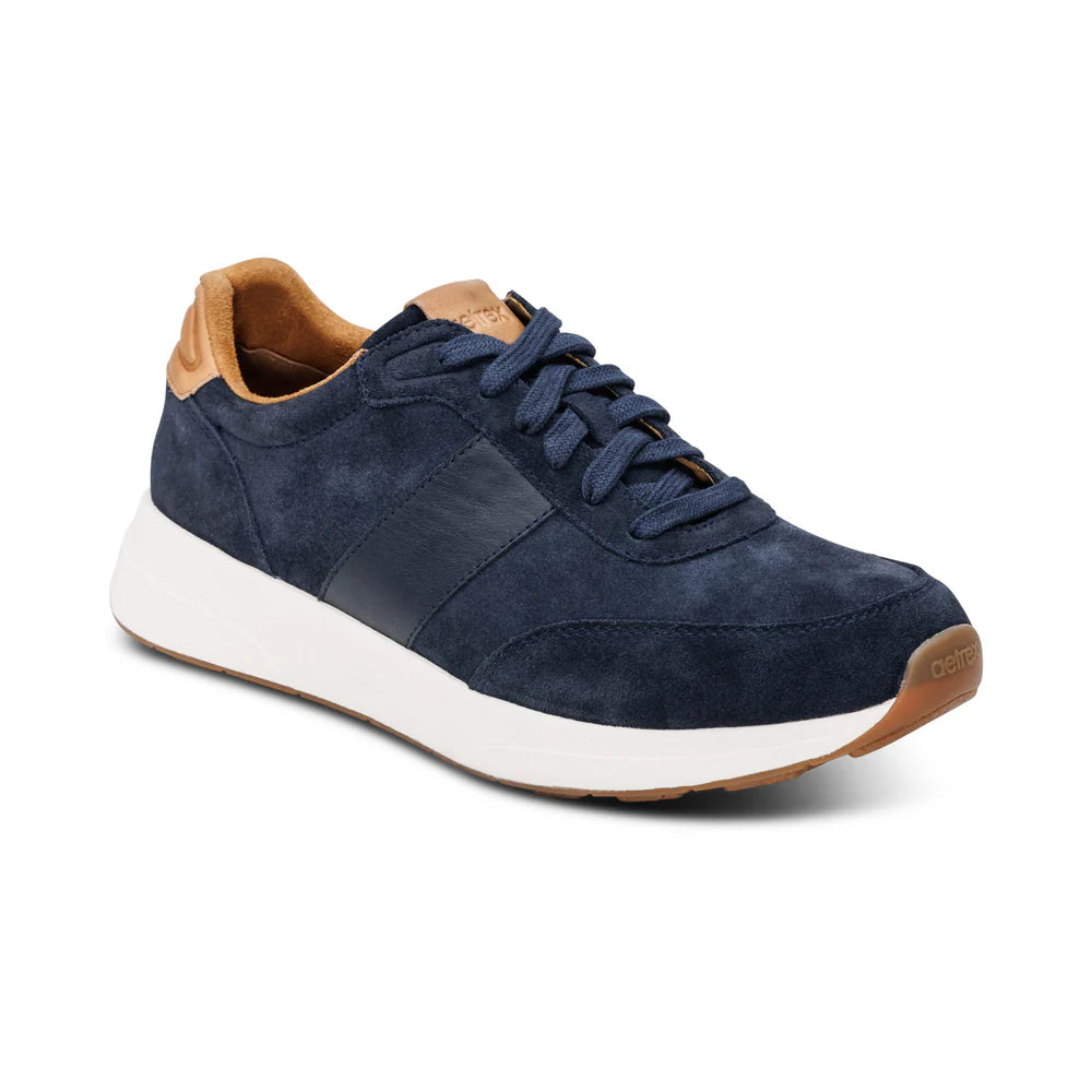 Aetrex Graham Arch Support Sneakers - Navy - Sole Therapy