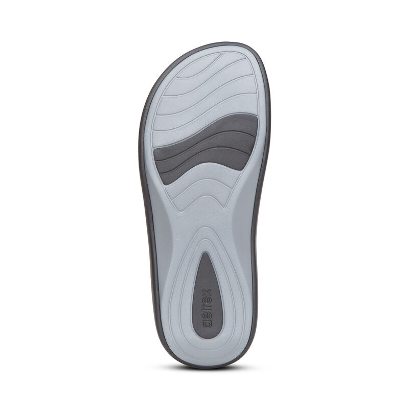 Aetrex Maui Orthotic Flips Women - Black - Sole Therapy