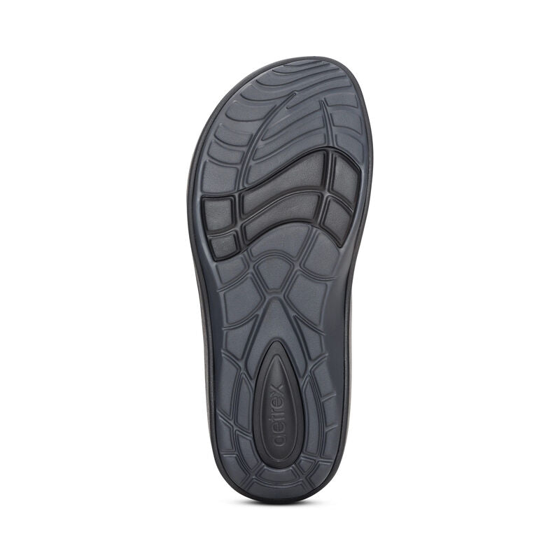 Aetrex Maui Orthotics Flips Men Charcoal Camo - Sole Therapy