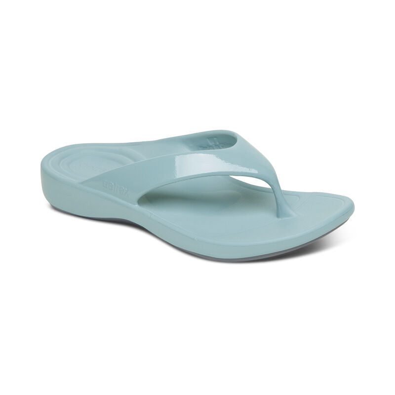Aetrex Maui Orthotics Flips Women - Blue - Sole Therapy