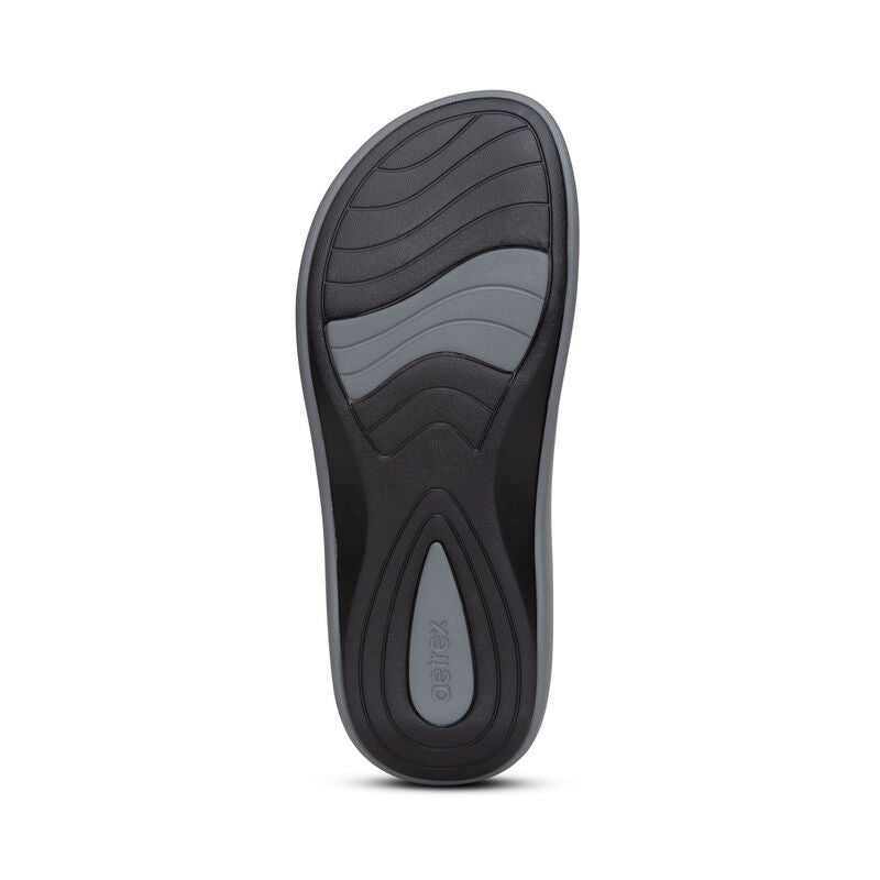 Aetrex Maui Orthotics Flips Women - Grey - Sole Therapy