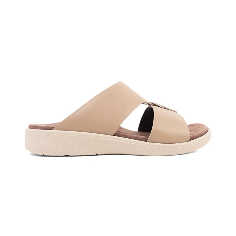 Aetrex Men's Hybrid Leather Sandals - Earth - Aetrex Middle East