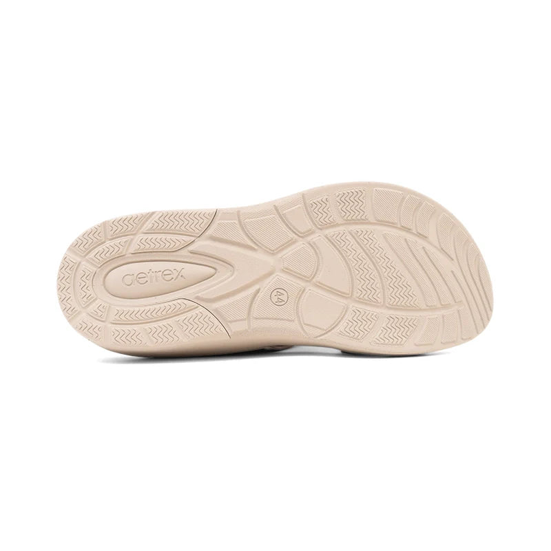 Aetrex Men's Hybrid Leather Sandals - Earth - Sole Therapy