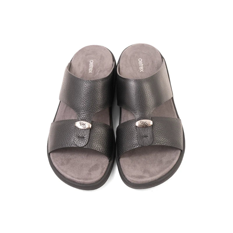 Aetrex Men's Orthopedic Hybrid Sandals - Black - Aetrex Middle East