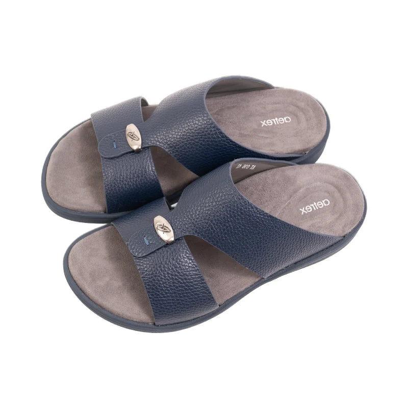 Aetrex Men's Orthopedic Hybrid Sandals - Navy - Sole Therapy