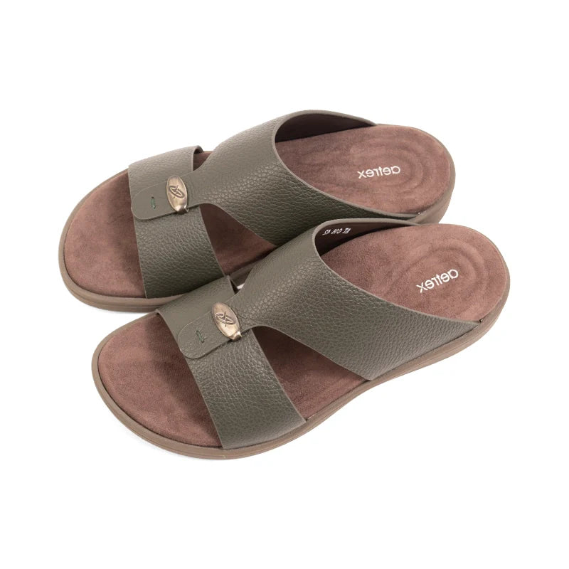 Aetrex Men's Orthopedic Hybrid Sandals - Olive - Sole Therapy