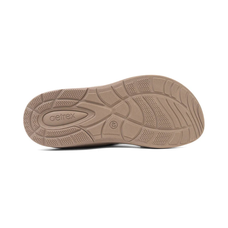 Aetrex Men's Orthopedic Hybrid Sandals - Olive - Sole Therapy