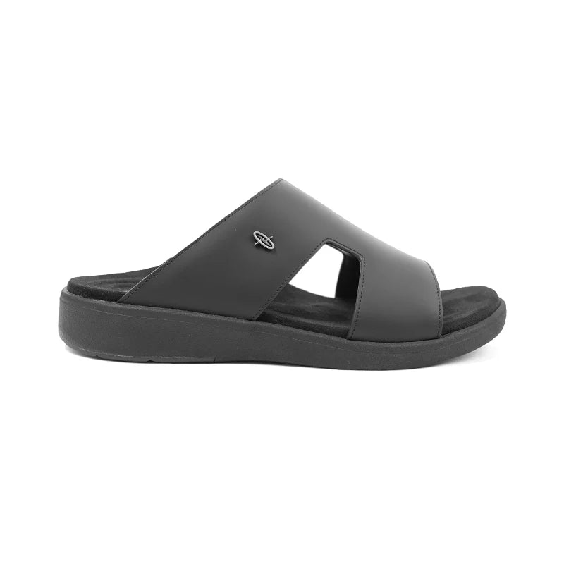 Aetrex Men's Orthotic Arch Support Suede Slide Sandals - Black - Sole Therapy