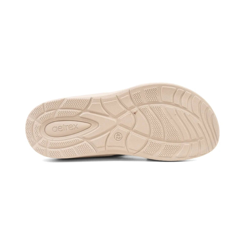 Aetrex Men's Traditional Sandals with Soft Suede-Touch Footbed - Earth - Aetrex Middle East