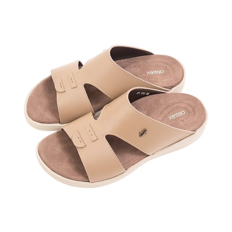 Aetrex Men's Traditional Sandals with Soft Suede-Touch Footbed - Earth - Aetrex Middle East