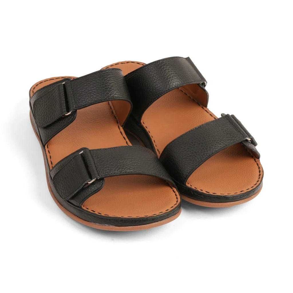 Aetrex Premium Comfort Arabic Sandals Black - Sole Therapy