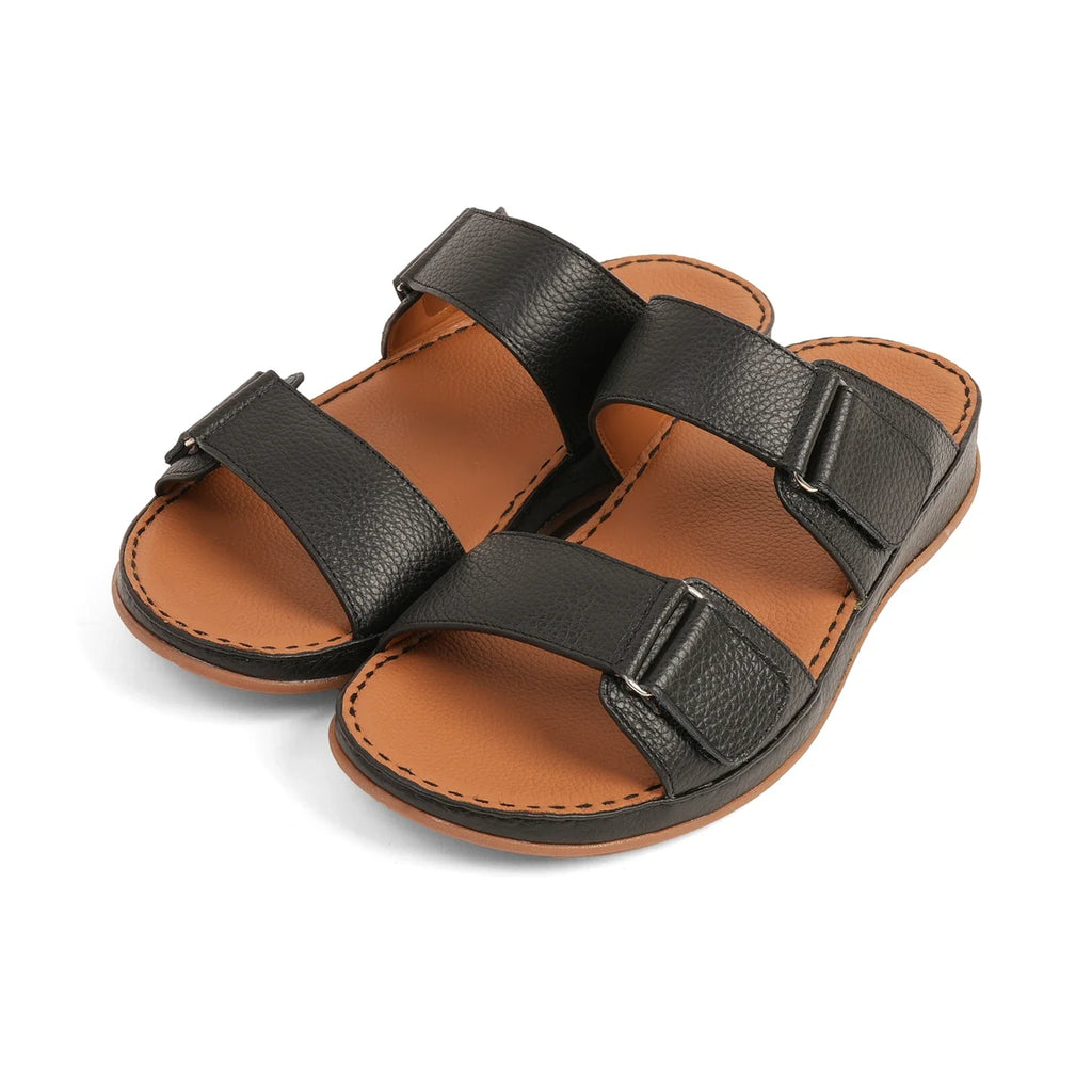 Aetrex Premium Comfort Arabic Sandals Black - Sole Therapy