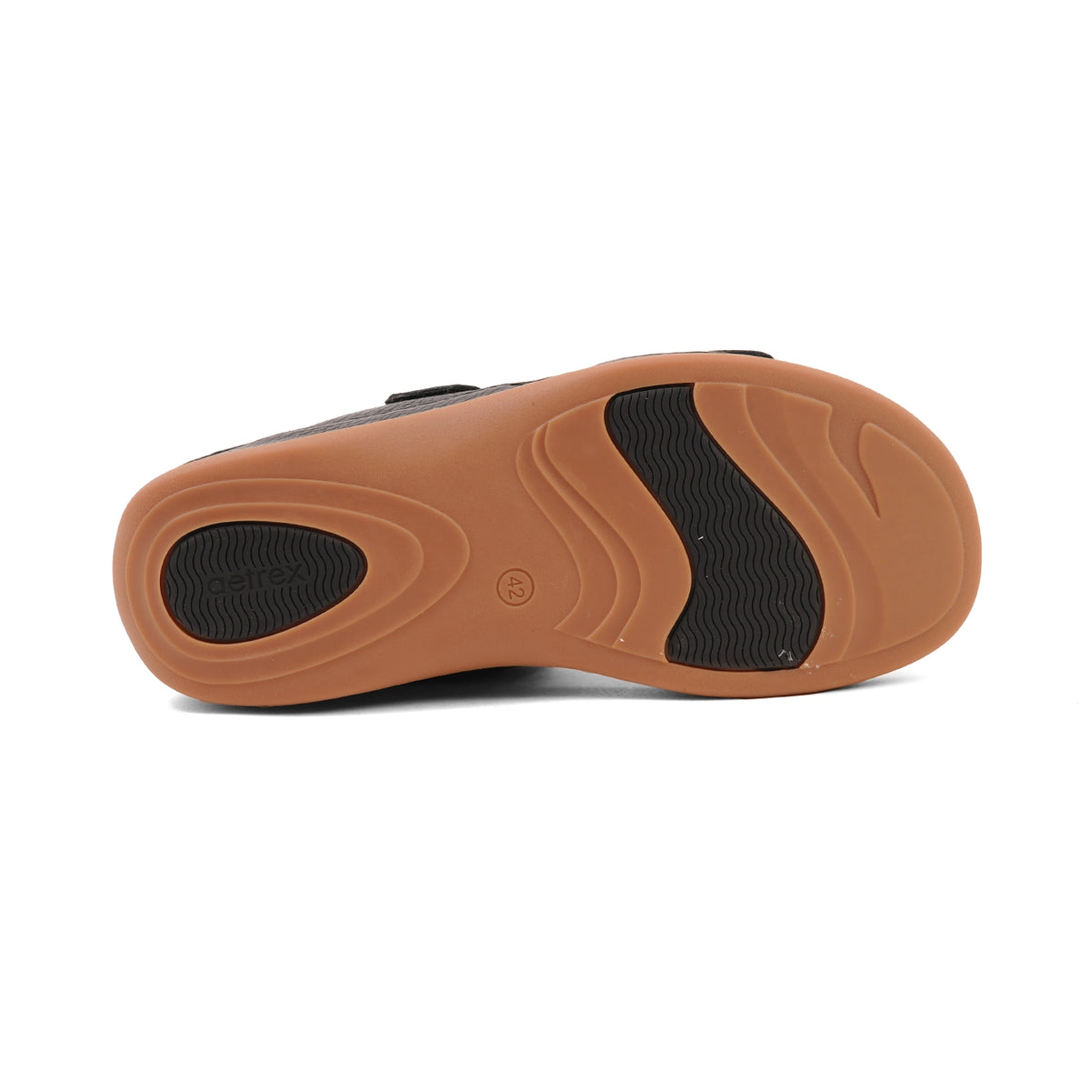 Aetrex Premium Comfort Arabic Sandals Black - Sole Therapy