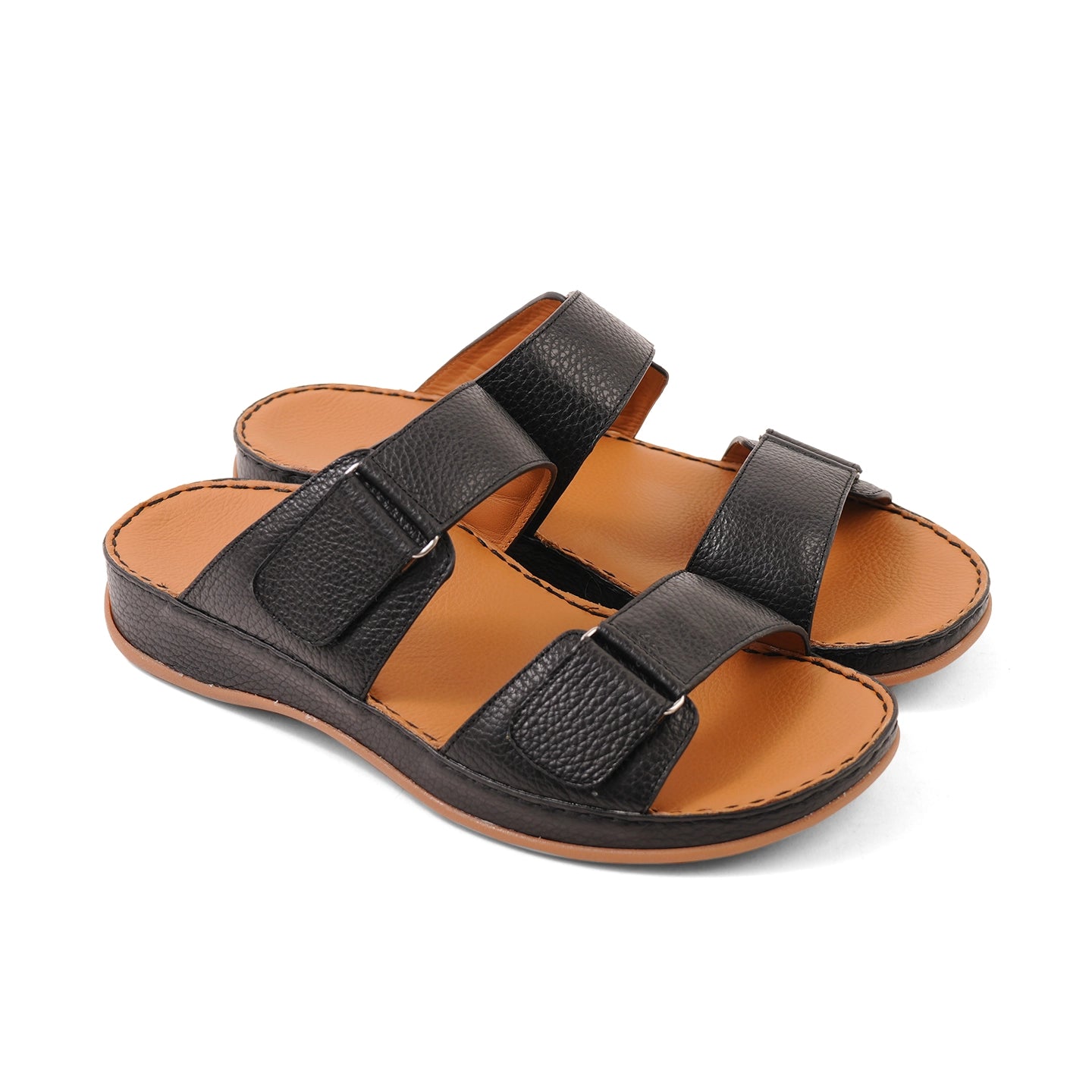 Aetrex Premium Comfort Arabic Sandals Black - Sole Therapy