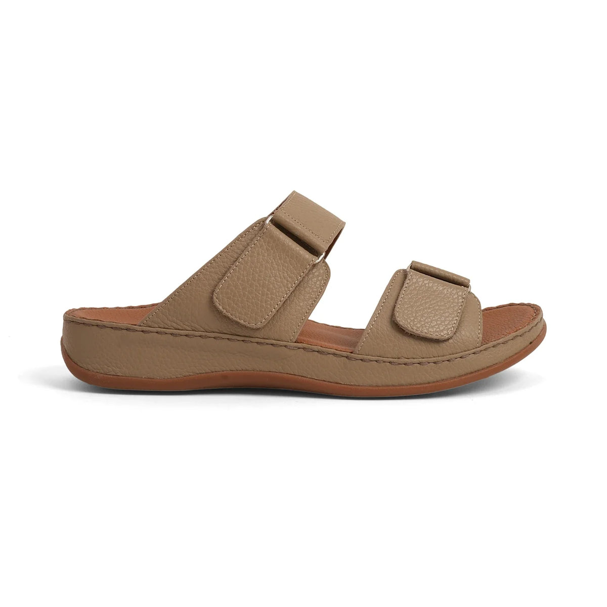 Aetrex Premium Comfort Arabic Sandals Stone - Sole Therapy