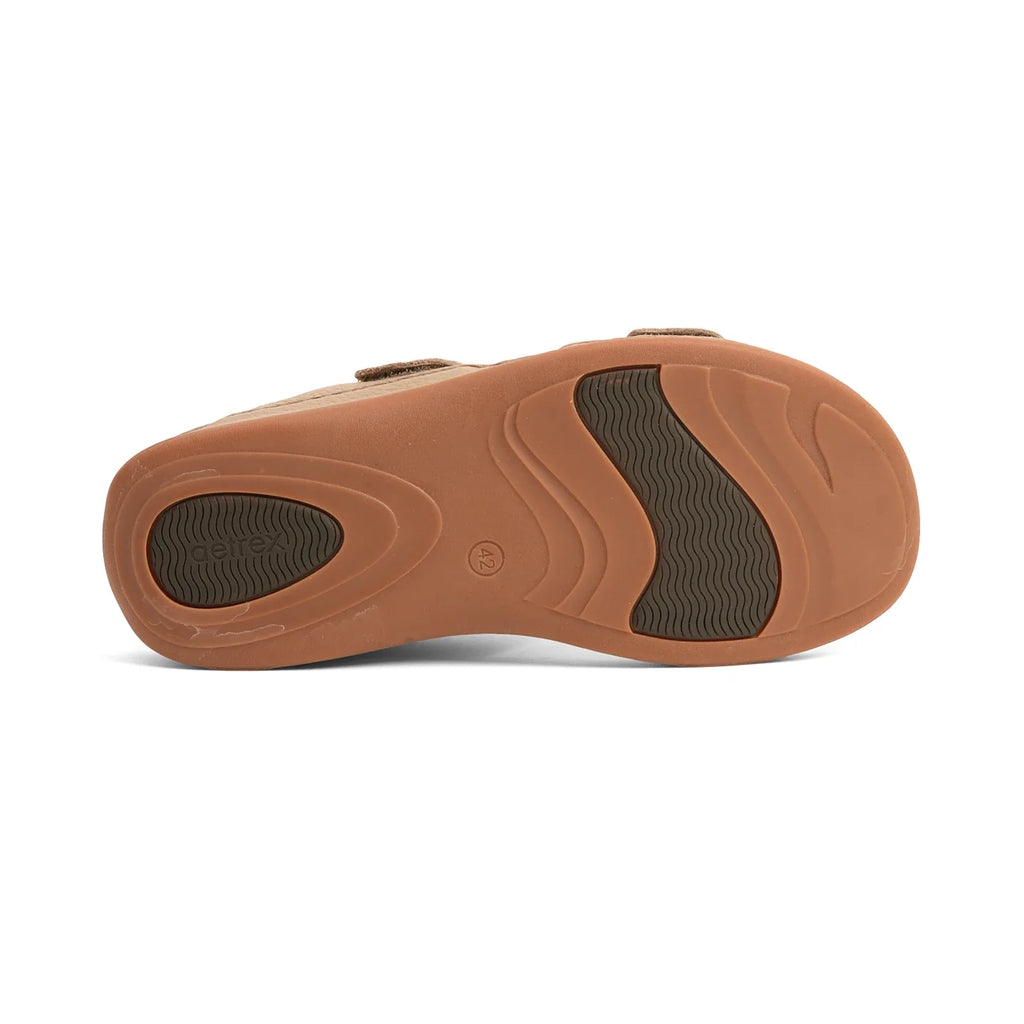 Aetrex Premium Comfort Arabic Sandals Stone - Sole Therapy
