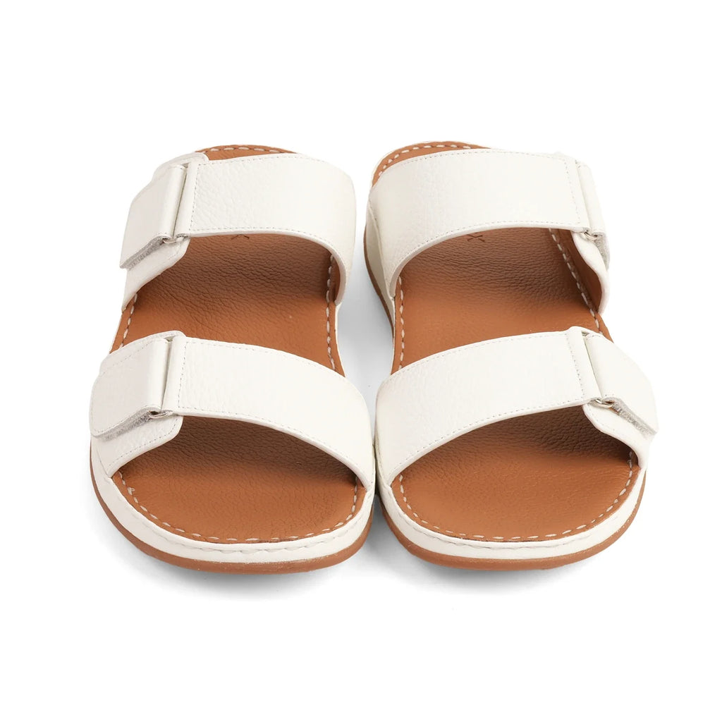 Aetrex Premium Comfort Arabic Sandals White - Sole Therapy