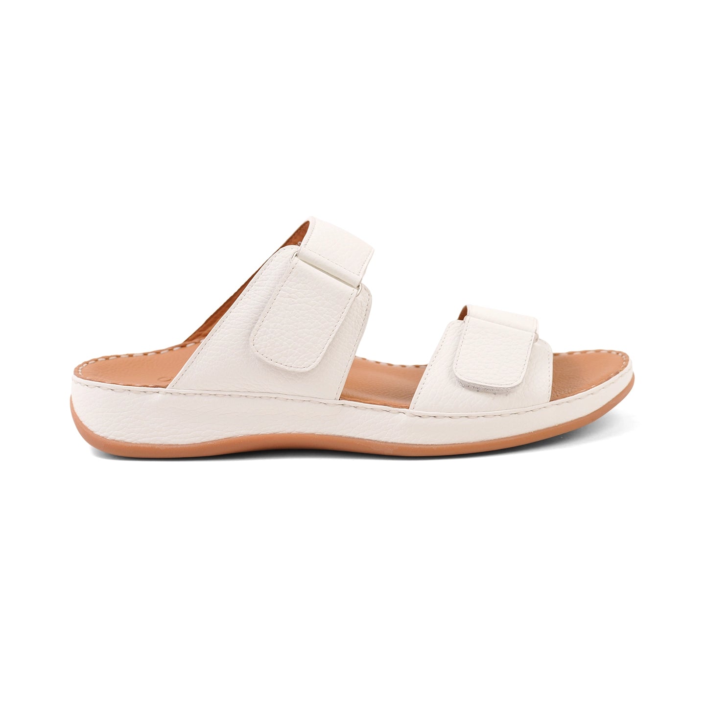 Aetrex Premium Comfort Arabic Sandals White - Sole Therapy