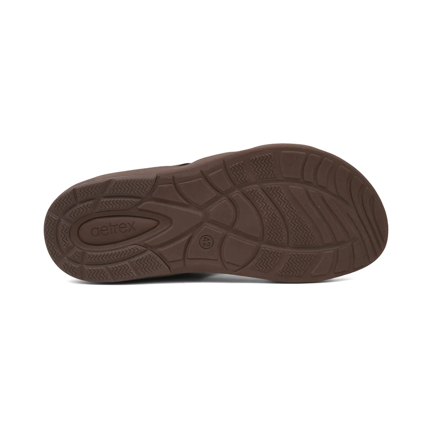 Aetrex Premium Comfort Foot Bed Arabic Sandals Brown - Sole Therapy