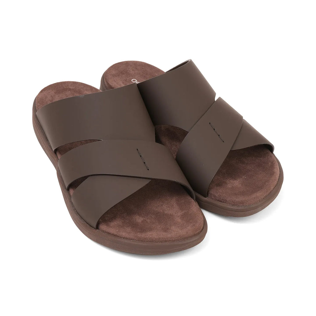Aetrex Premium Comfort Foot Bed Arabic Sandals Brown - Sole Therapy