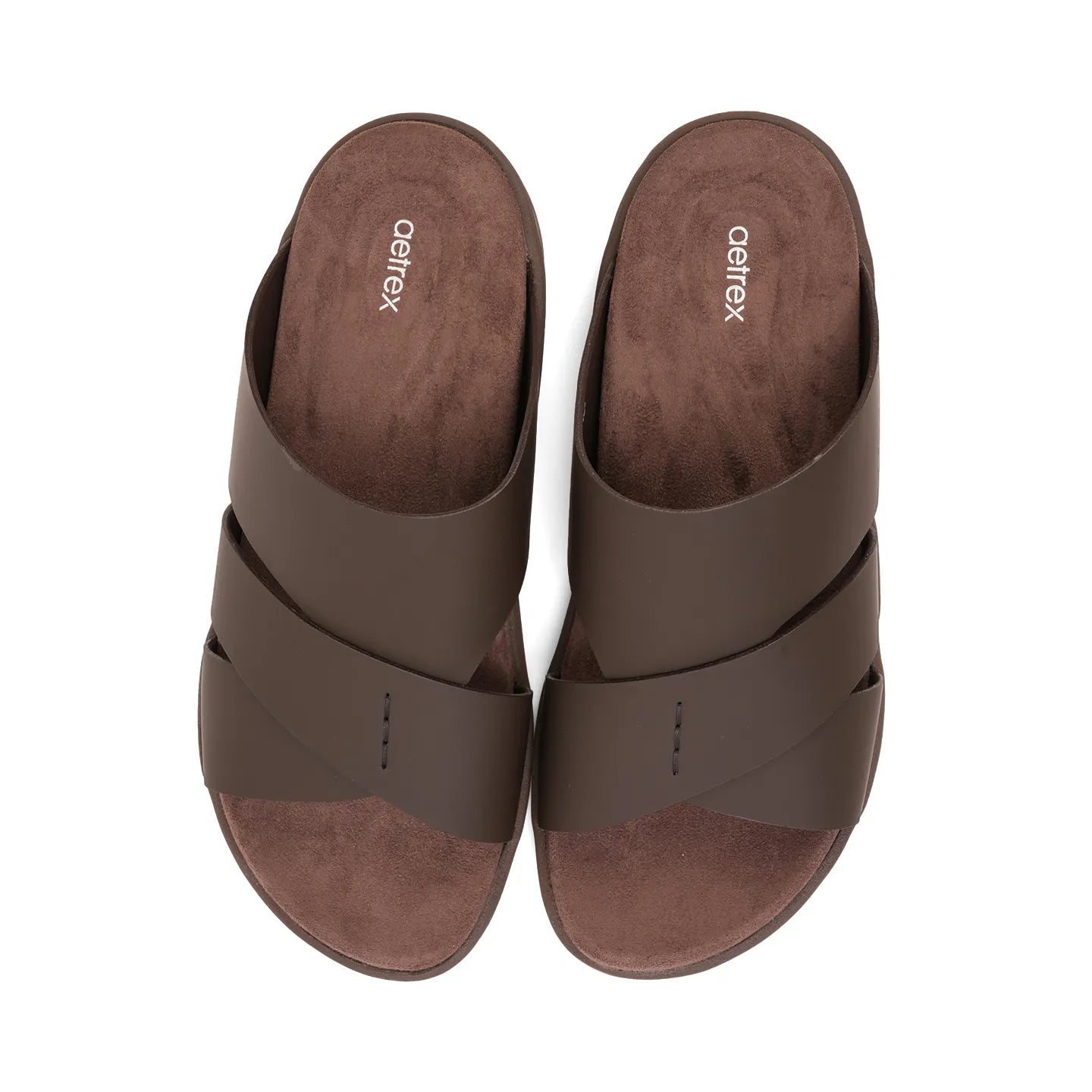 Aetrex Premium Comfort Foot Bed Arabic Sandals Brown - Sole Therapy