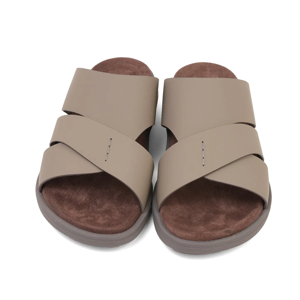 Aetrex Premium Comfort Foot Bed Arabic Sandals Stone - Sole Therapy