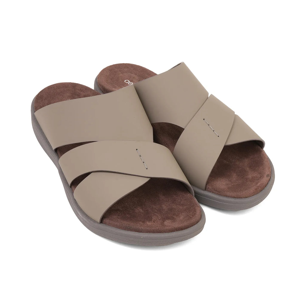 Aetrex Premium Comfort Foot Bed Arabic Sandals Stone - Sole Therapy