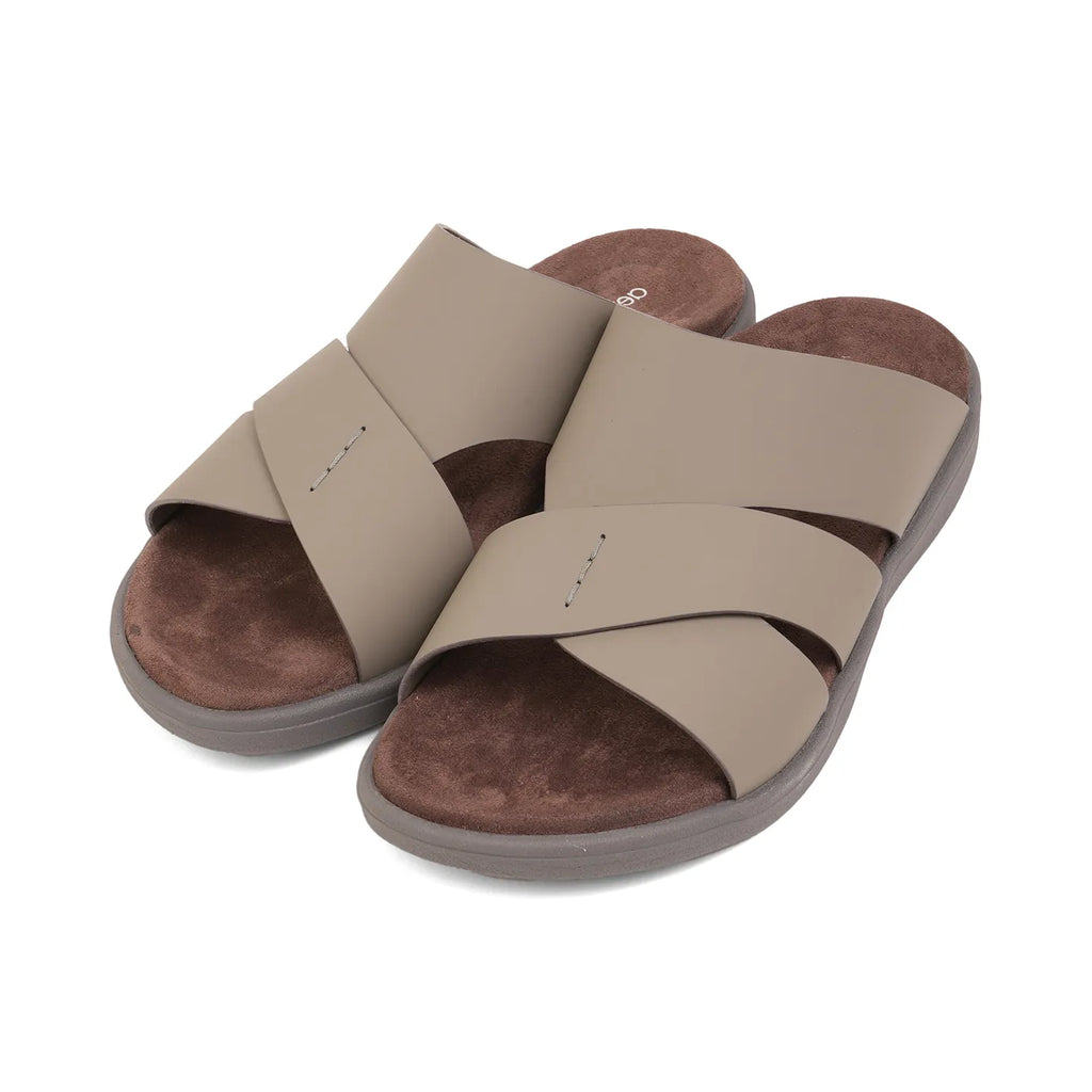 Aetrex Premium Comfort Foot Bed Arabic Sandals Stone - Sole Therapy