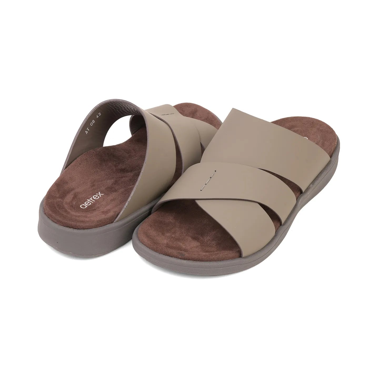 Aetrex Premium Comfort Foot Bed Arabic Sandals Stone - Sole Therapy