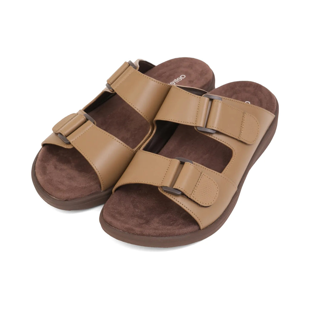 Aetrex Premium Comfort Suede Foot Bed Arabic Sandals Olive - Sole Therapy