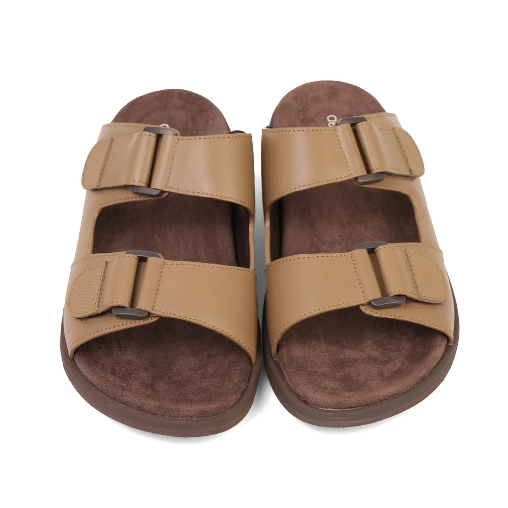 Aetrex Premium Comfort Suede Foot Bed Arabic Sandals Olive - Sole Therapy